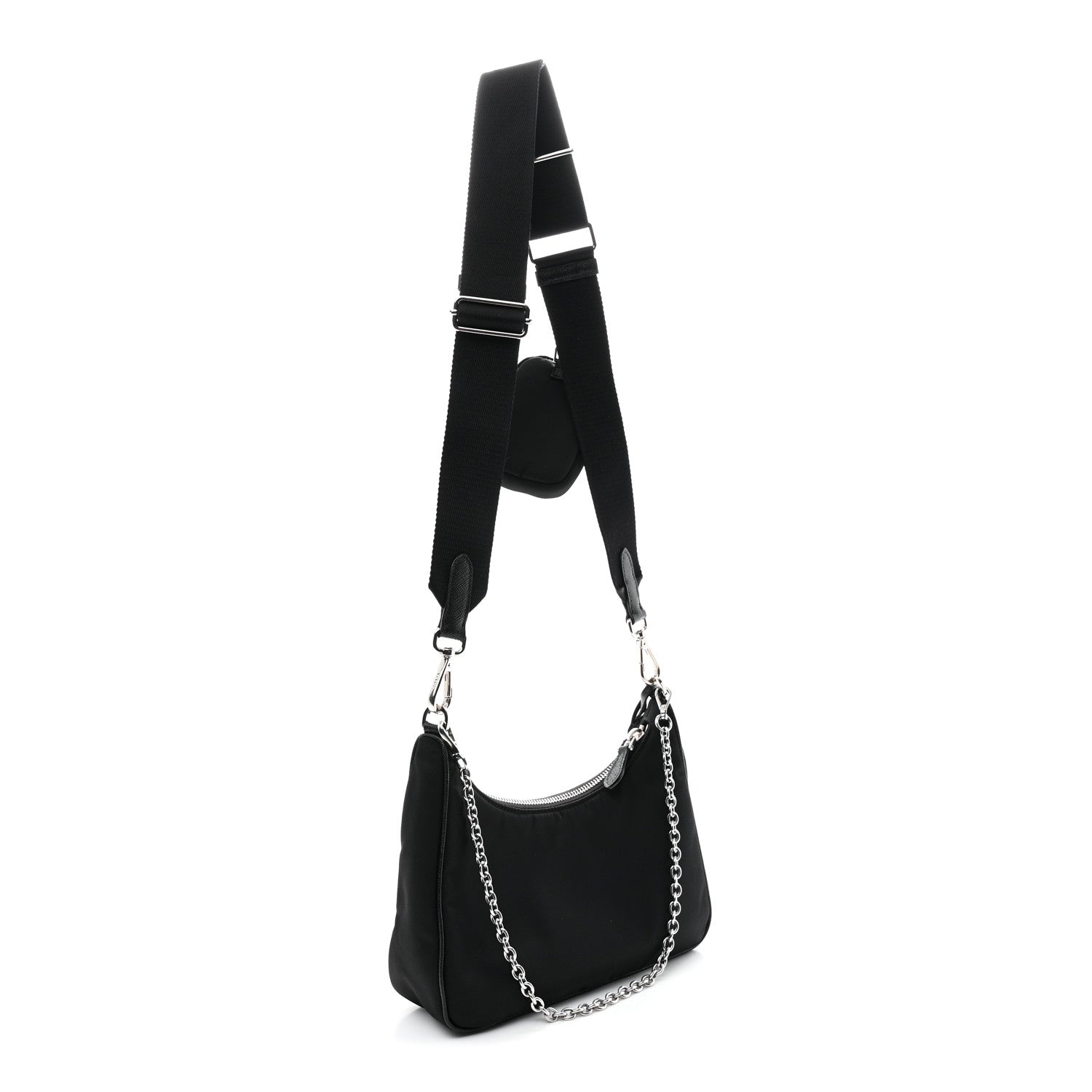 Prada Re-Nylon Saffiano Re-Edition 2005 Shoulder Bag Black 3 of 13