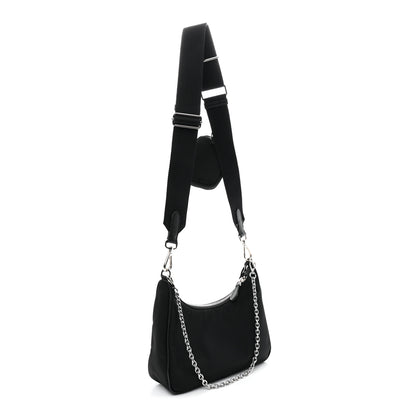 Prada Re-Nylon Saffiano Re-Edition 2005 Shoulder Bag Black 3 of 13