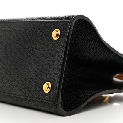 Louis Vuitton Calfskin City Steamer EW Black Gold 9 of 11