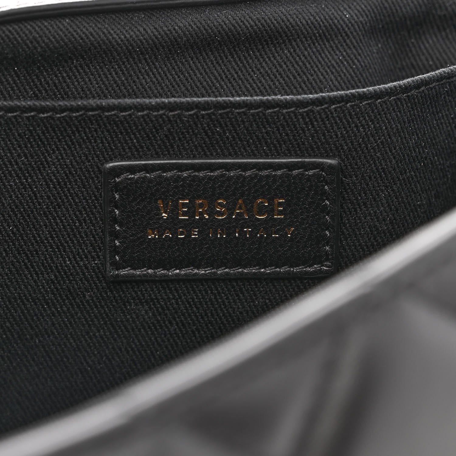 Versace Nappa Quilted Barocco Print Icon Shoulder Bag Black 6 of 11