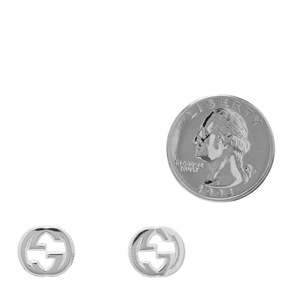 Gucci Sterling Silver Interlocking G Stud Earrings 2 of 4