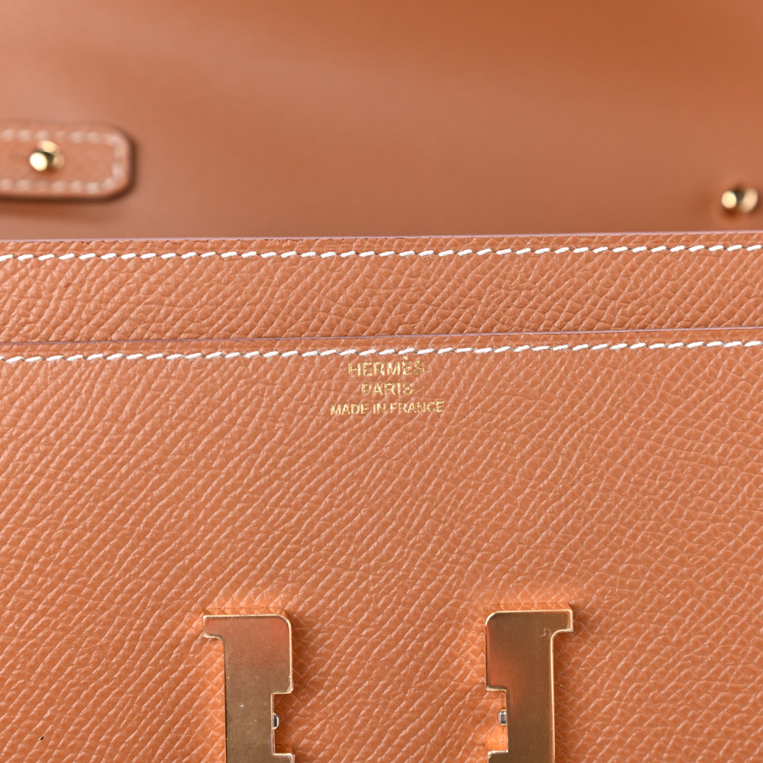 Hermes Epsom Constance Long Wallet To Go Gold 6 of 8