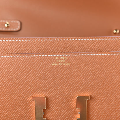 Hermes Epsom Constance Long Wallet To Go Gold 6 of 8