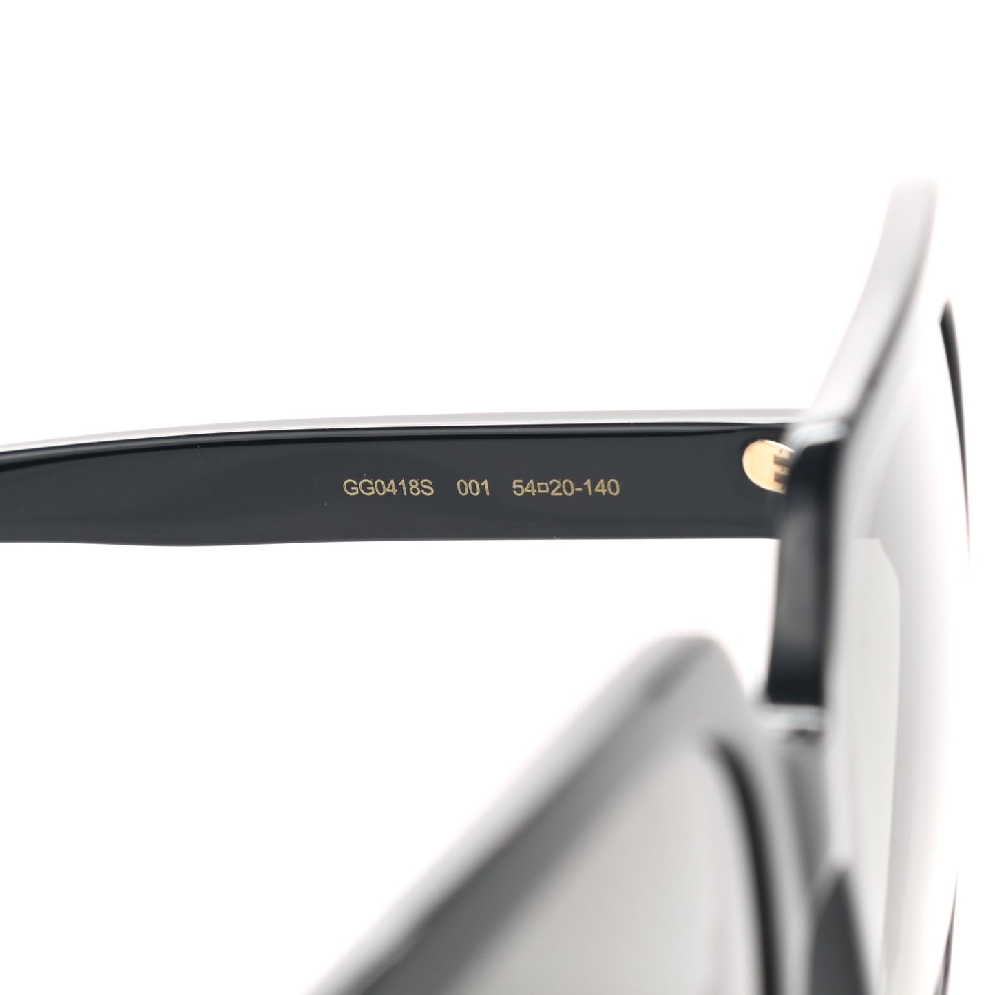 Crystal Square Frame GG Sunglasses GG0418S Black