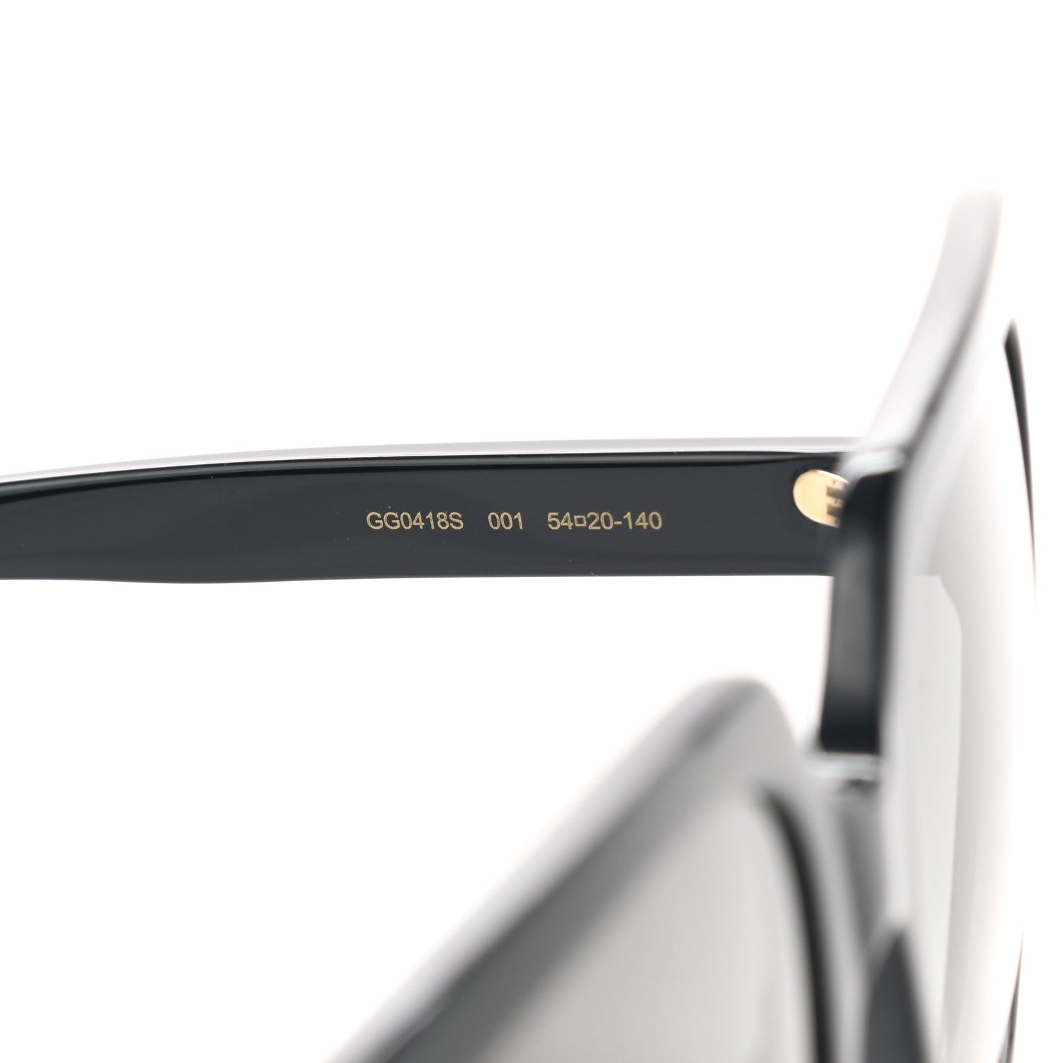 Gucci Crystal Square Frame GG Sunglasses GG0418S Black 6 of 7