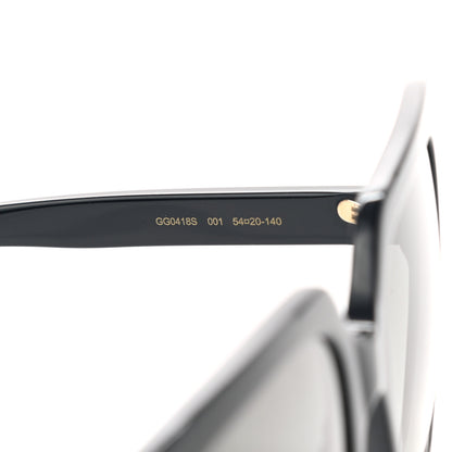 Gucci Crystal Square Frame GG Sunglasses GG0418S Black 6 of 7