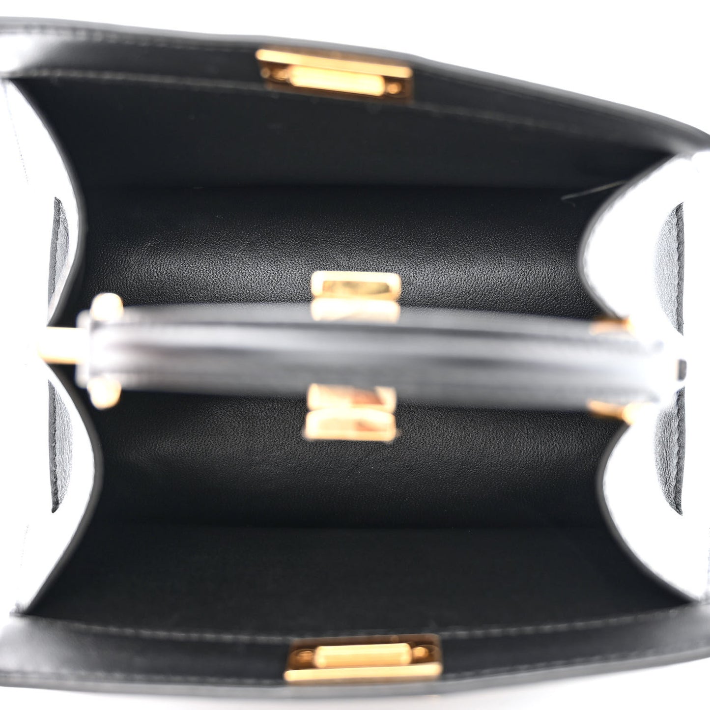 Shiny Nappa Petite Peekaboo I SEE U Satchel Black