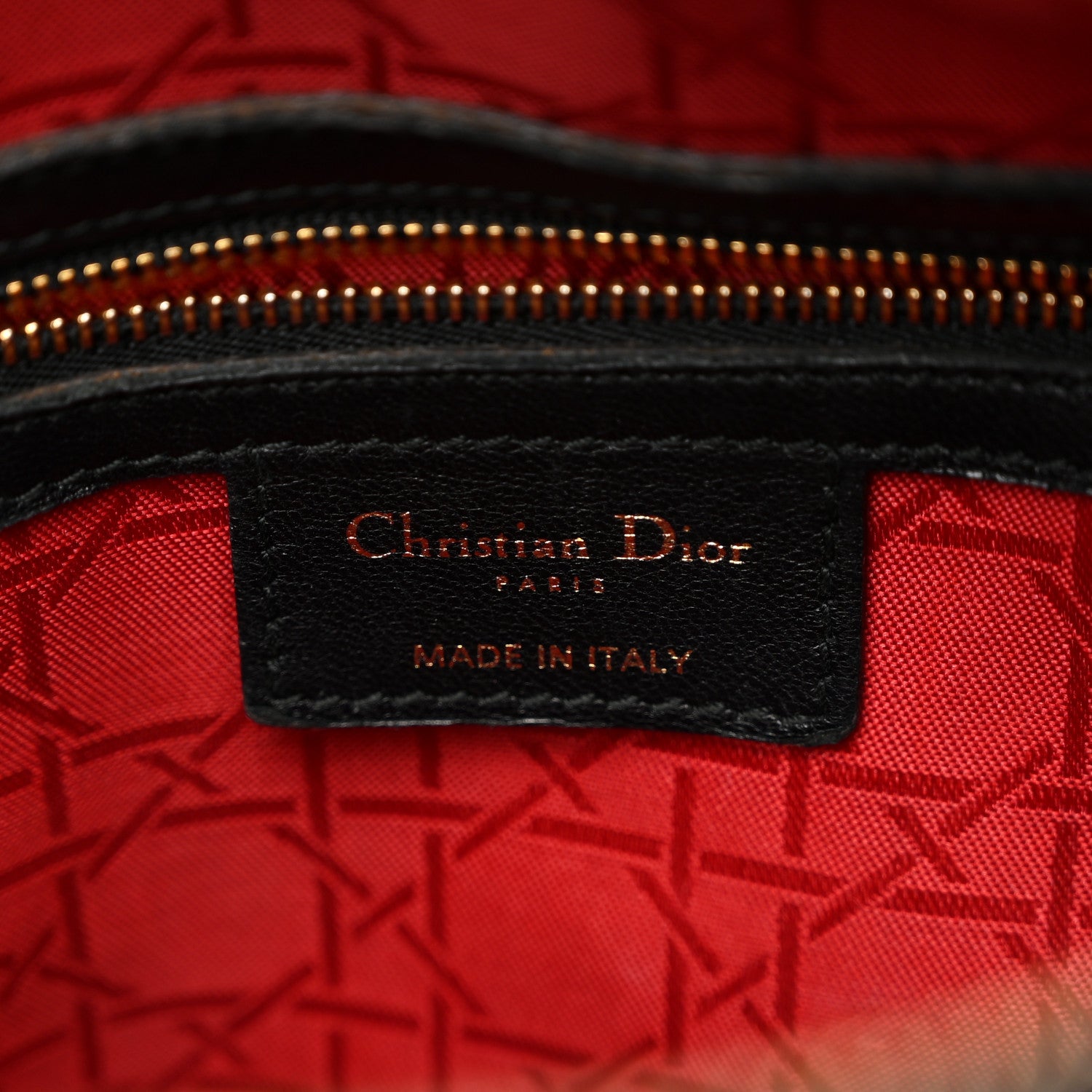 Christian Dior Lambskin Cannage Large Lady Dior Black 6 of 10