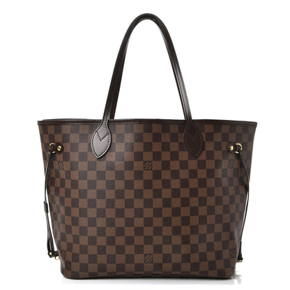 Louis Vuitton Damier Ebene Neo Neverfull MM Rose Ballerine 1 of 11