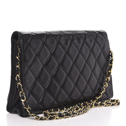 Chanel Lambskin Quilted Small Single Flap Black 3 of 13