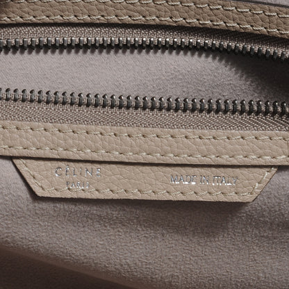 Celine Drummed Calfskin Mini Luggage Dune 6 of 8