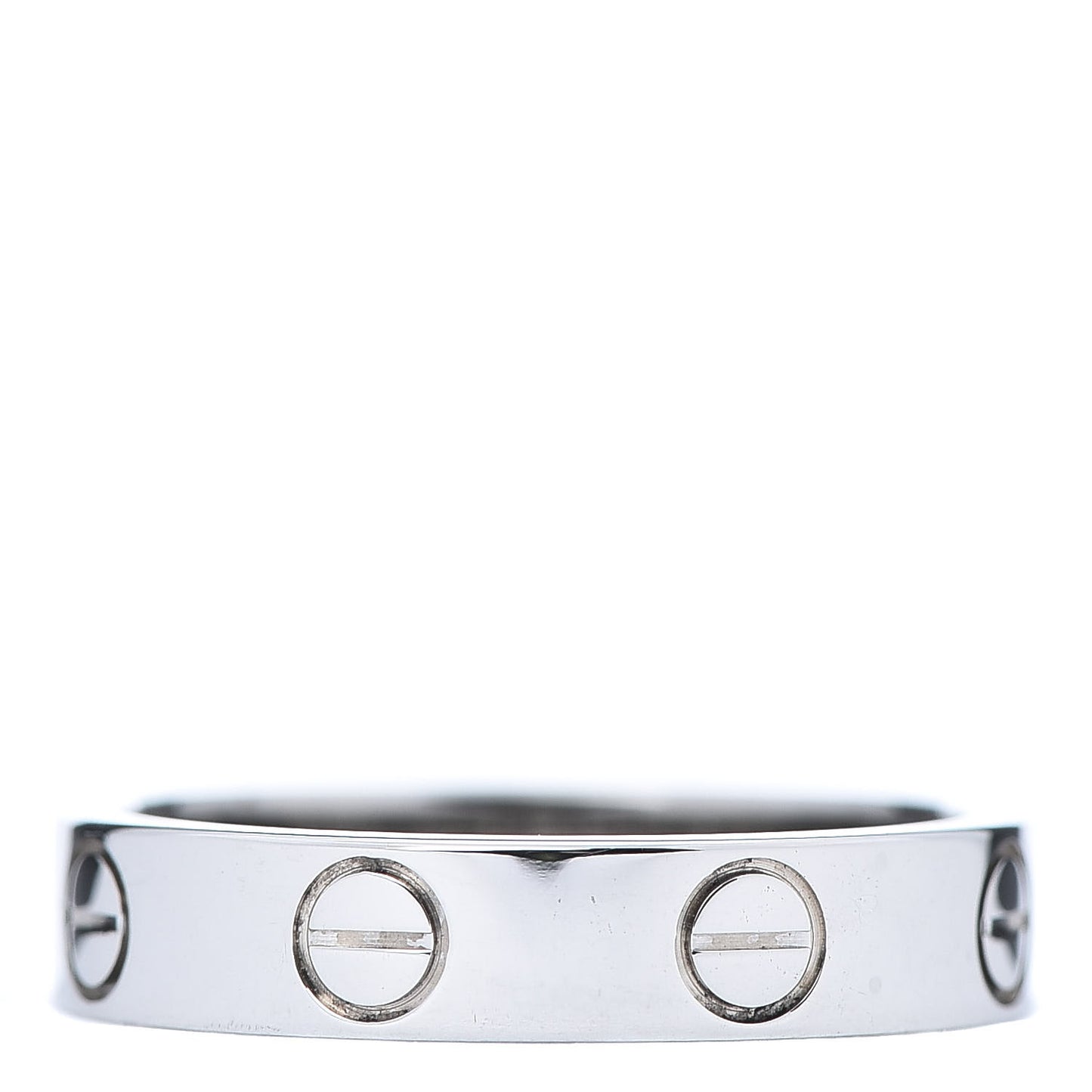 18K White Gold 3.5mm LOVE Wedding Band Ring 47 4