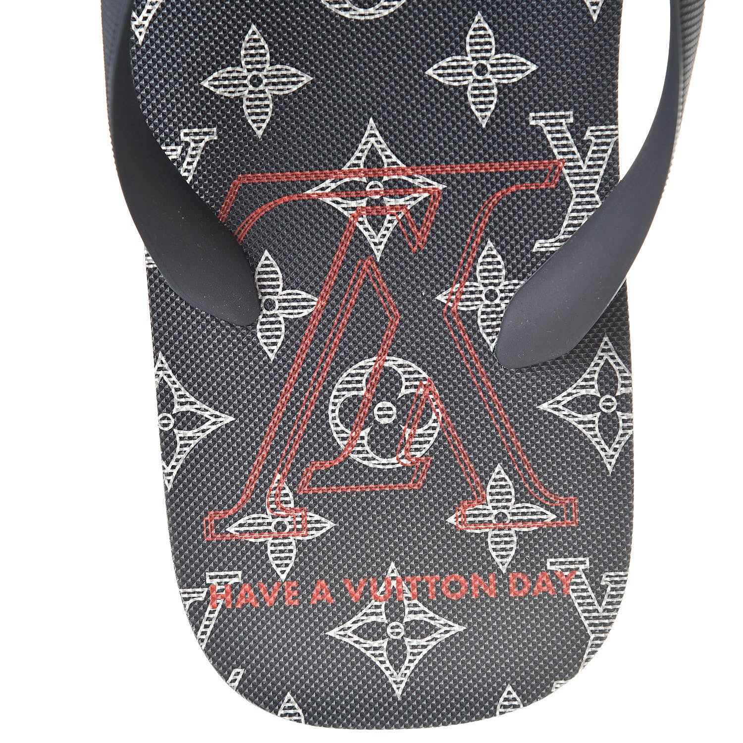Louis Vuitton Rubber Mens Molitor Thong Sandals 11 Marine Rouge 7 of 8