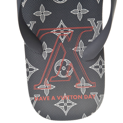 Louis Vuitton Rubber Mens Molitor Thong Sandals 11 Marine Rouge 7 of 8