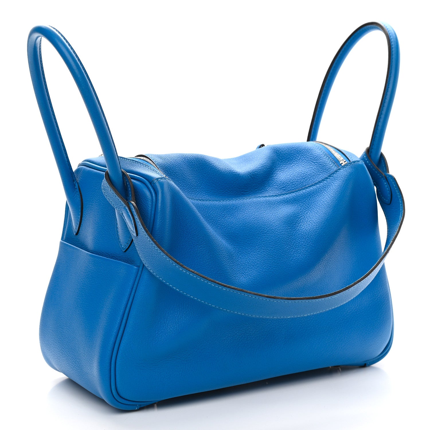 Hermes Taurillon Clemence Lindy 26 Bleu Hydra 3 of 10
