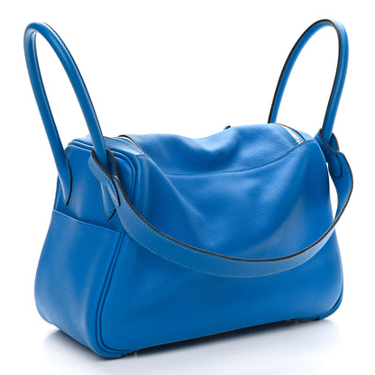 Hermes Taurillon Clemence Lindy 26 Bleu Hydra 3 of 10