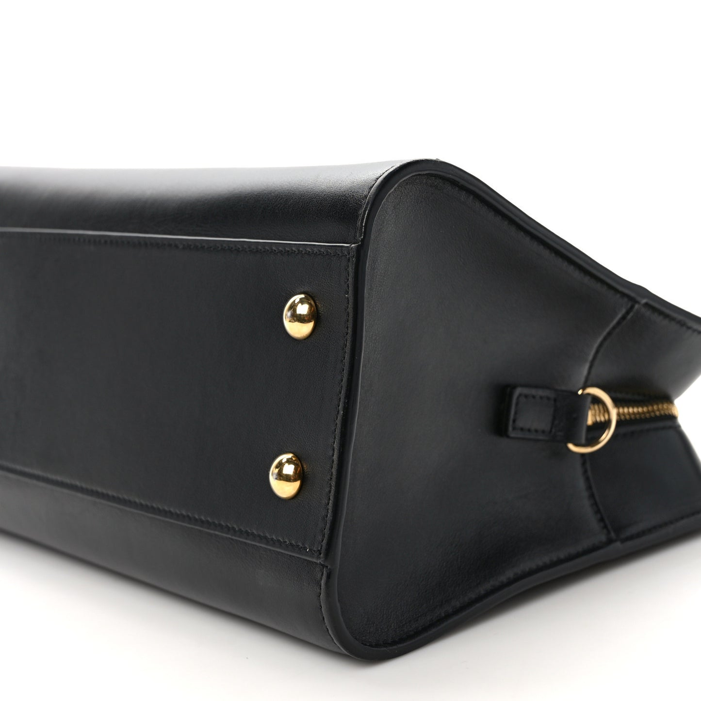 SAINT LAURENT Calfskin Monogram Baby Cabas Black