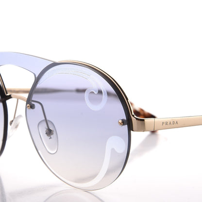 Prada Round Gradient Sunglasses SPR 65T Blue 4 of 8