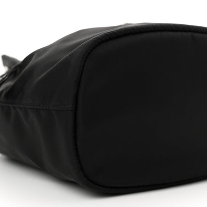 Prada Saffiano Tessuto Nylon Vela Bucket Wristlet Black 9 of 10