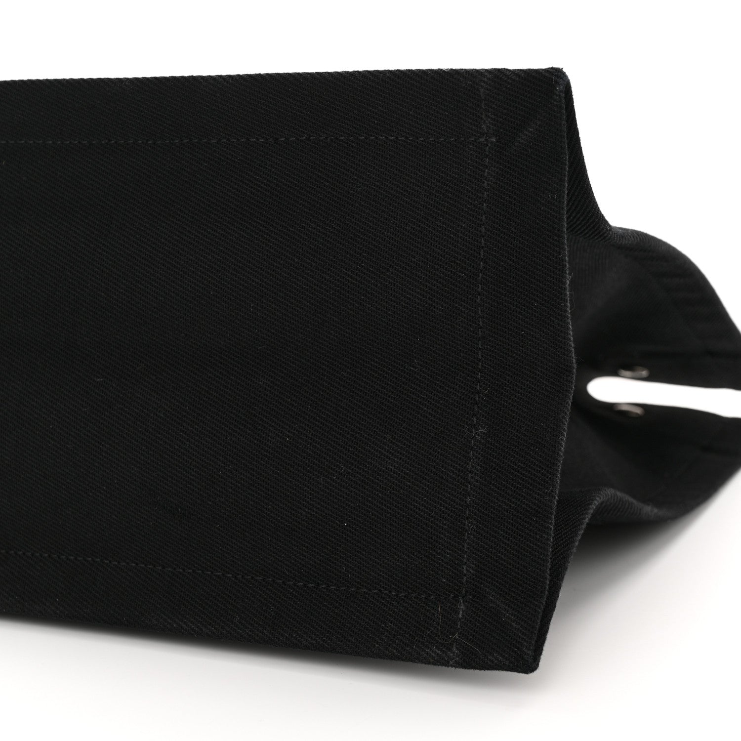 Saint Laurent Linen Calfskin Rive Gauche Tote Black 11 of 12