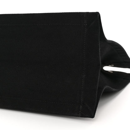 Saint Laurent Linen Calfskin Rive Gauche Tote Black 11 of 12