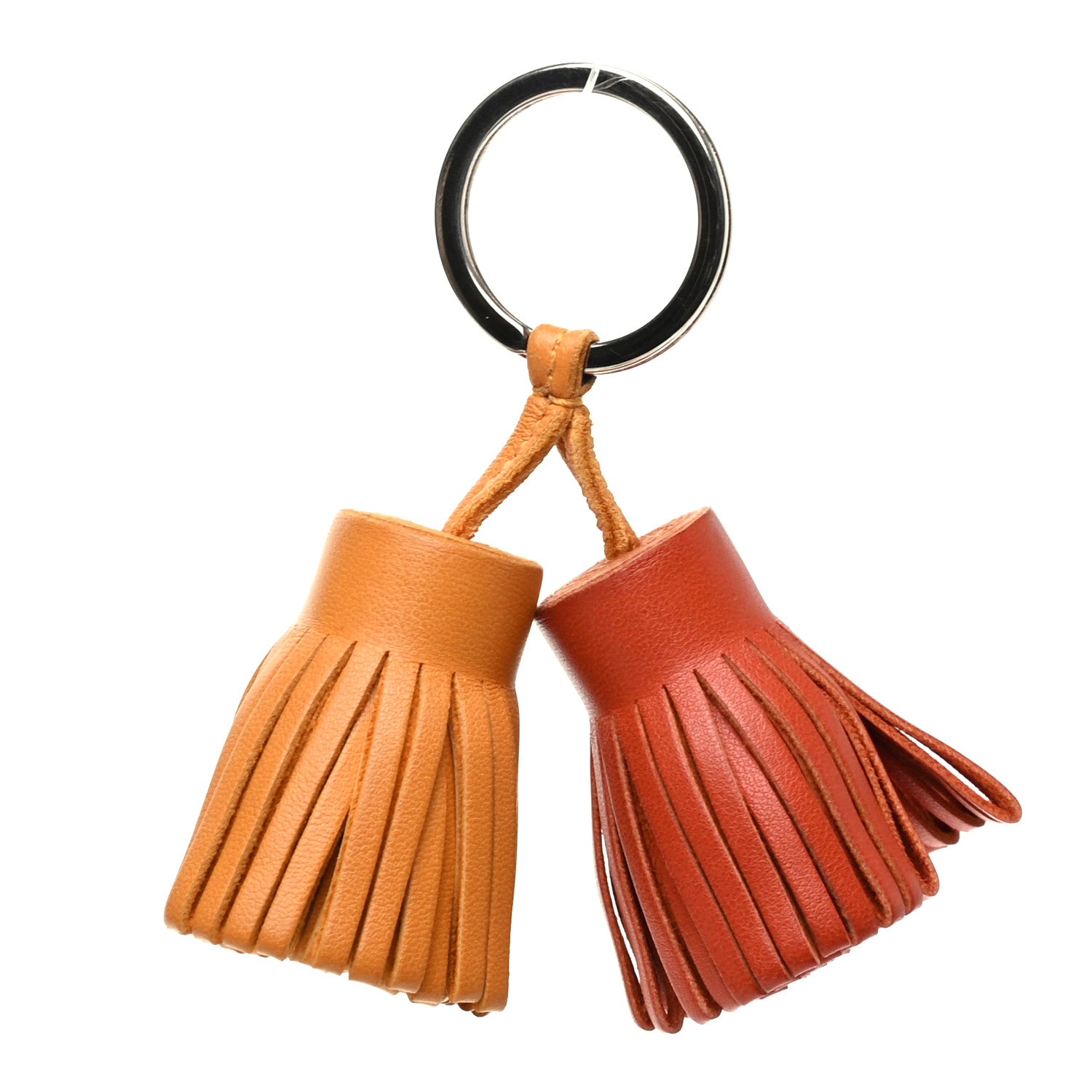 Hermes Lambskin Carmen Uno-Dos Key Holder Jaune D'Or Cronaline 1 of 4