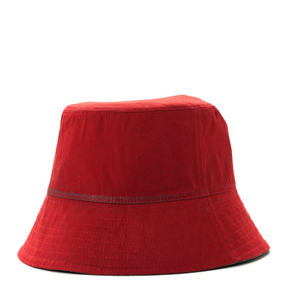 Fendi Technical Fabric FF Reversible Bucket Hat L Tobacco Red 2 of 13