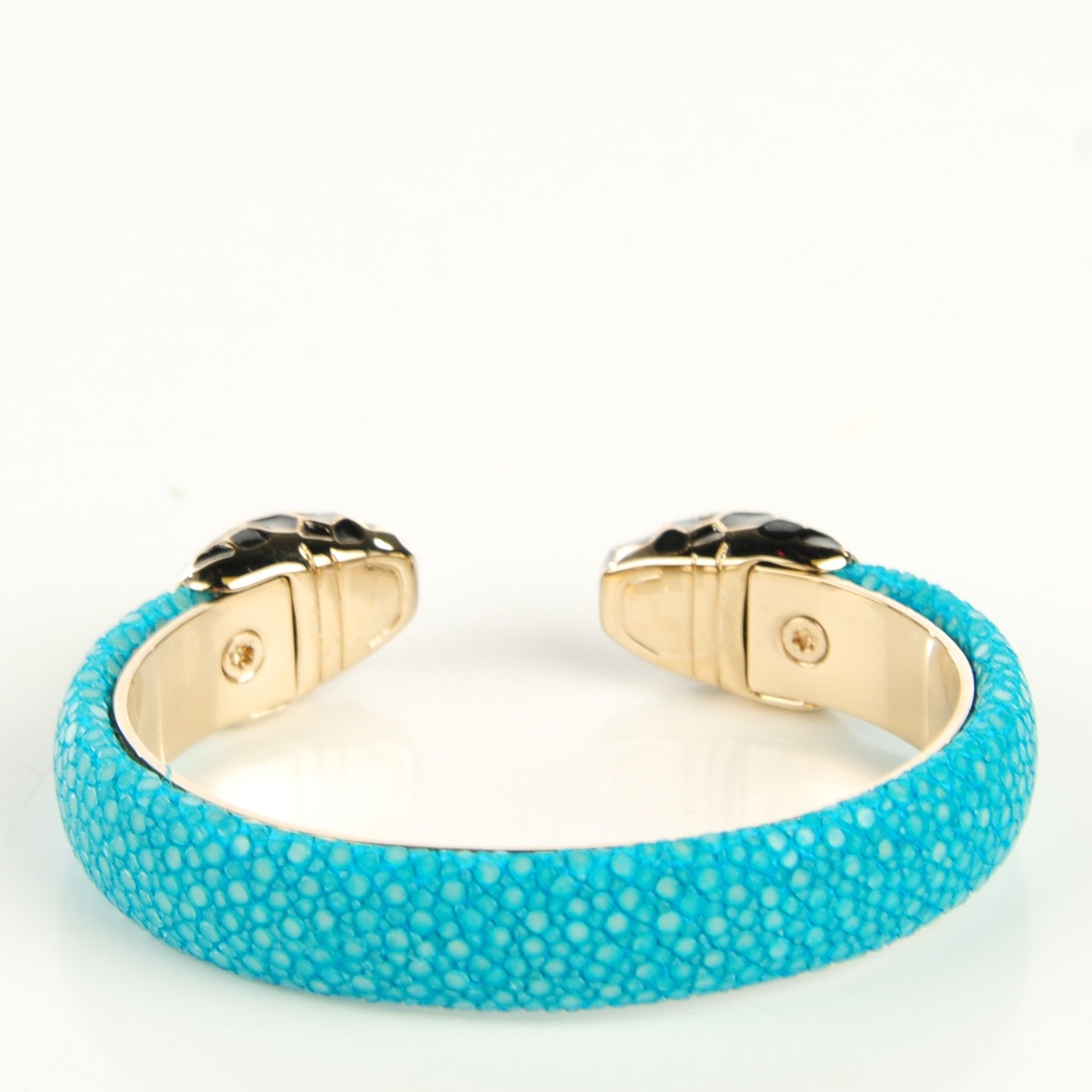 Bulgari Galuchat Serpenti Forever Bracelet S Aquarelle Turquoise 3 of 5