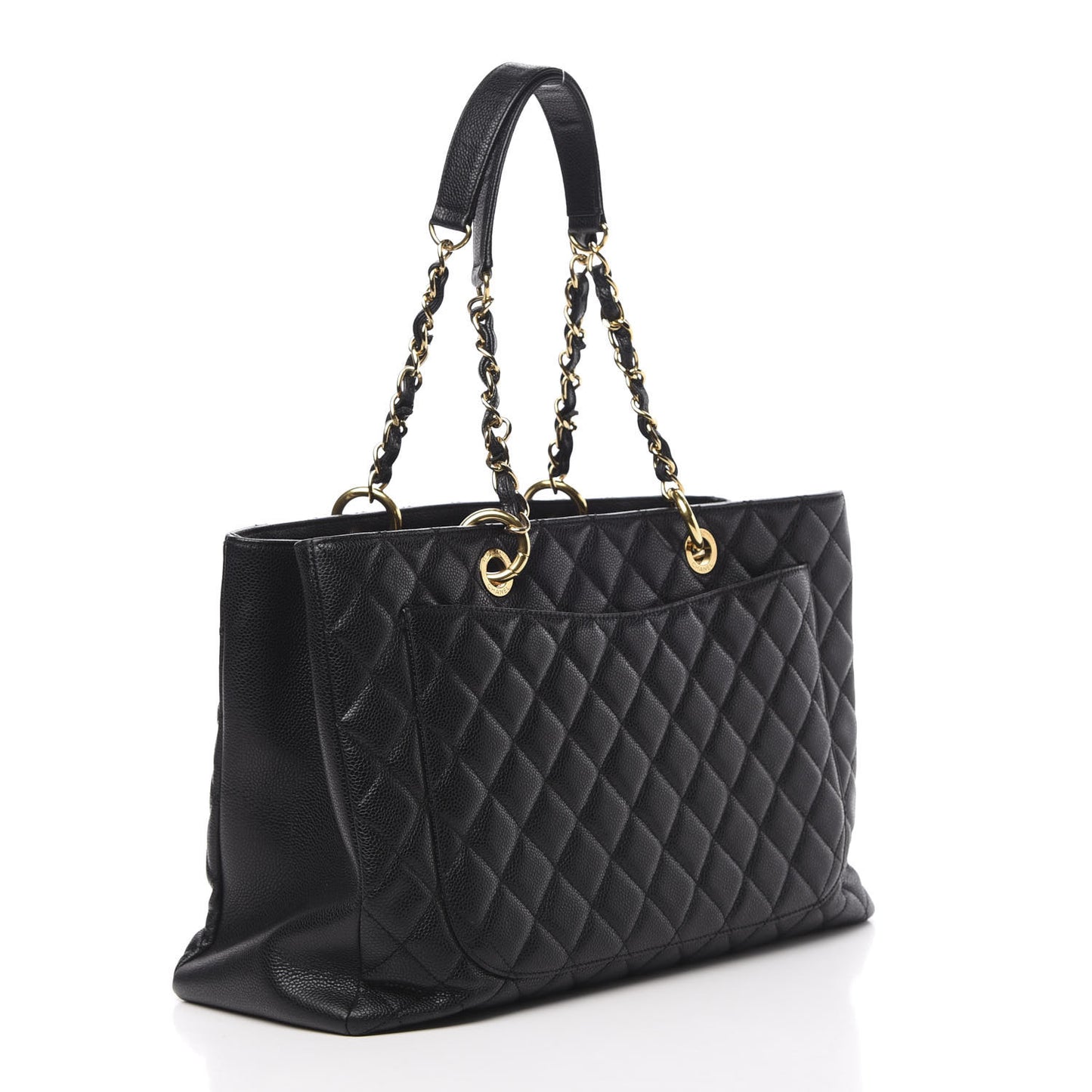 Caviar Quilted XL Grand Shopping Tote GST Black