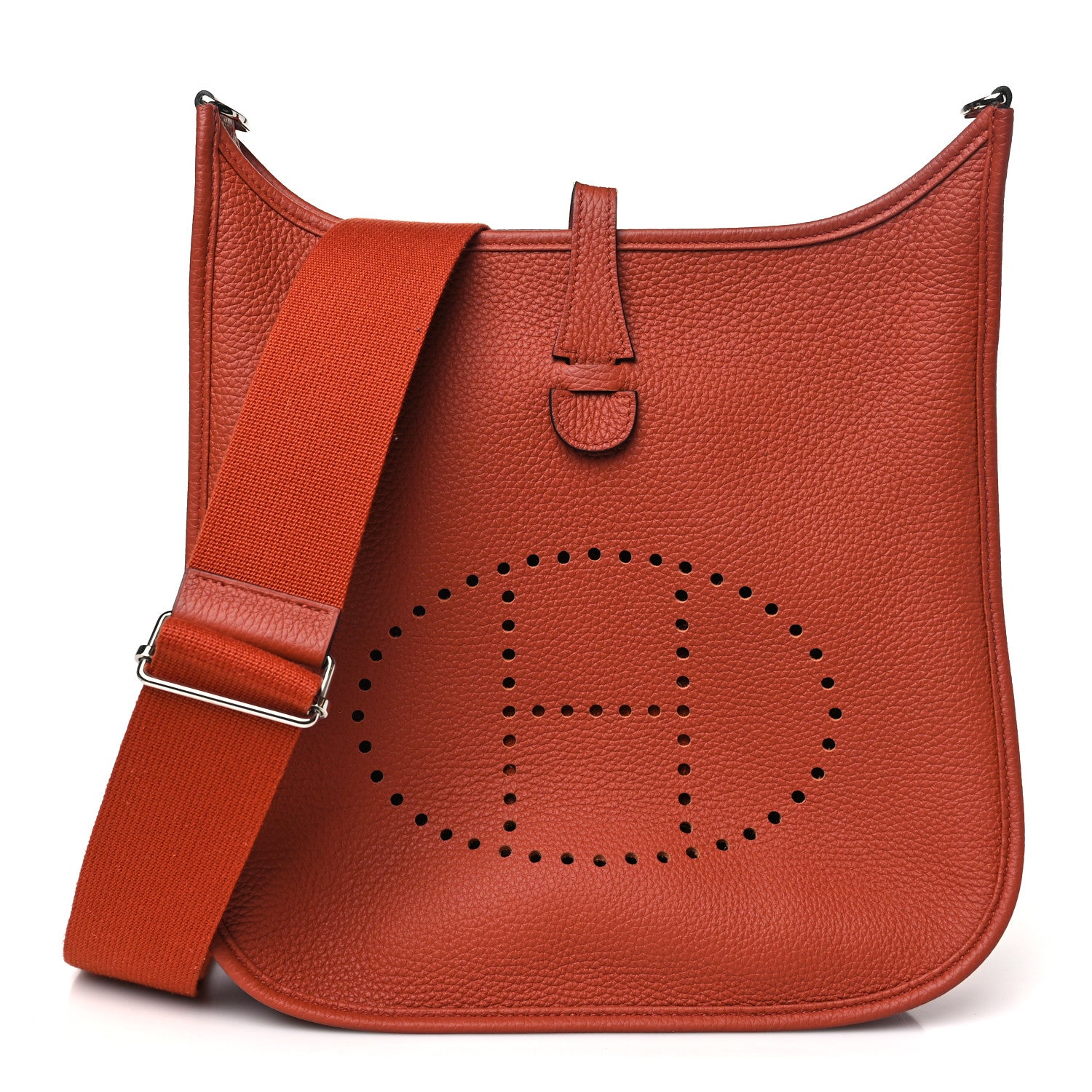 Hermes Taurillon Clemence EVELYNE III PM Cuivre 1 of 11