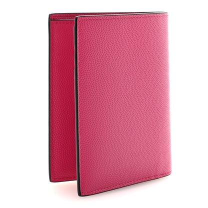 Saint Laurent Grain De Poudre Credit Card Wallet Fuxia Couture 3 of 6