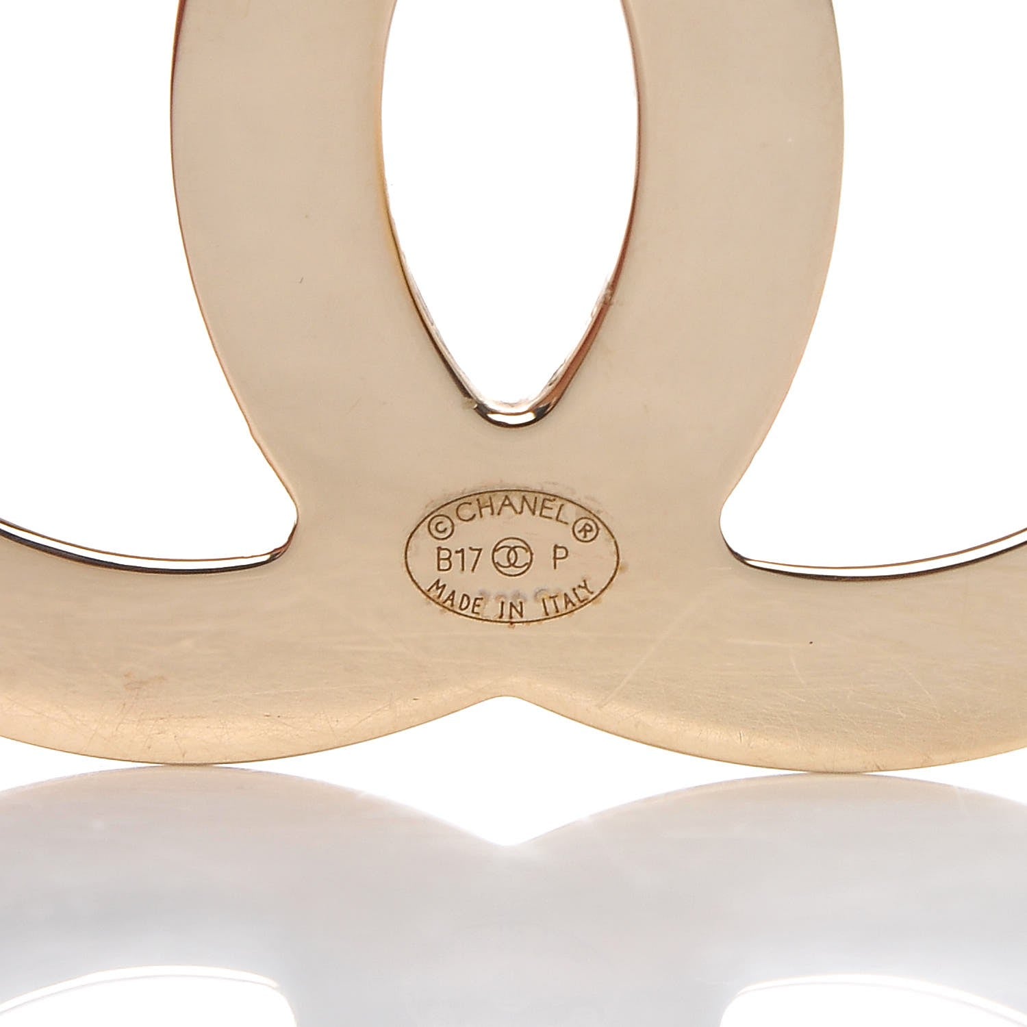 Chanel Metal CC Brooch Light Gold 4 of 5