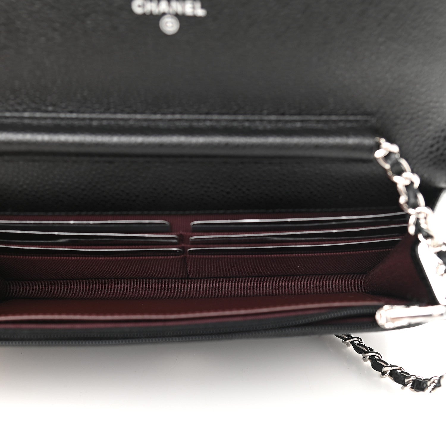 Chanel Caviar Quilted Wallet On Chain WOC Black 5 of 10