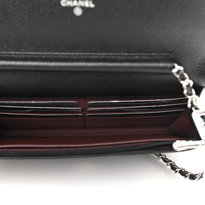 Chanel Caviar Quilted Wallet On Chain WOC Black 5 of 10