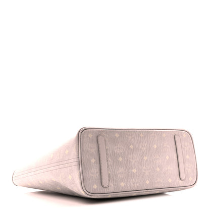 MCM Visetos Medium Aren Shopper Tote Misty Gray 4 of 10