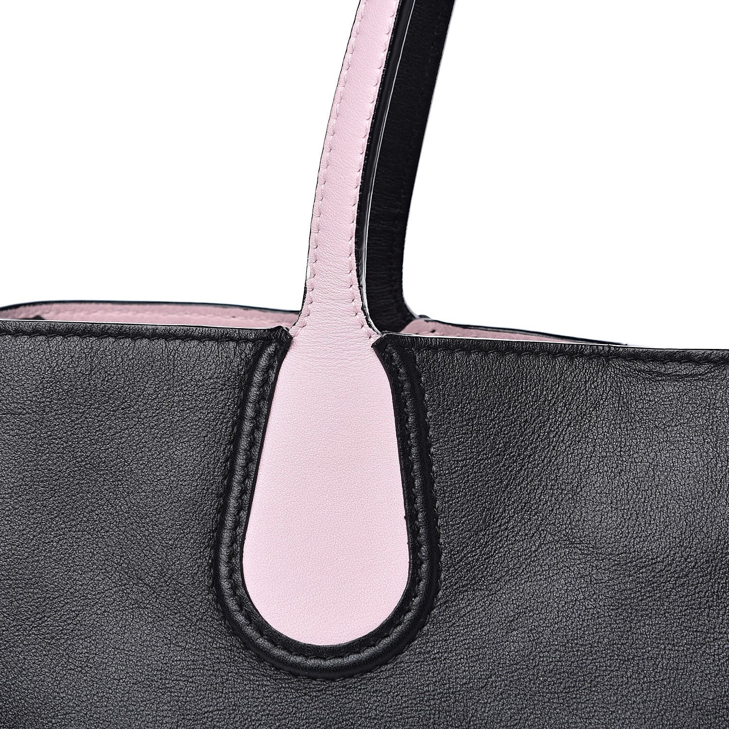 Christian Dior Calfskin Small Addict Shopping Tote Black Pink 11 of 16