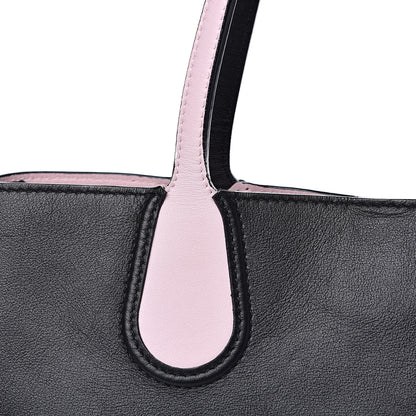 Christian Dior Calfskin Small Addict Shopping Tote Black Pink 11 of 16