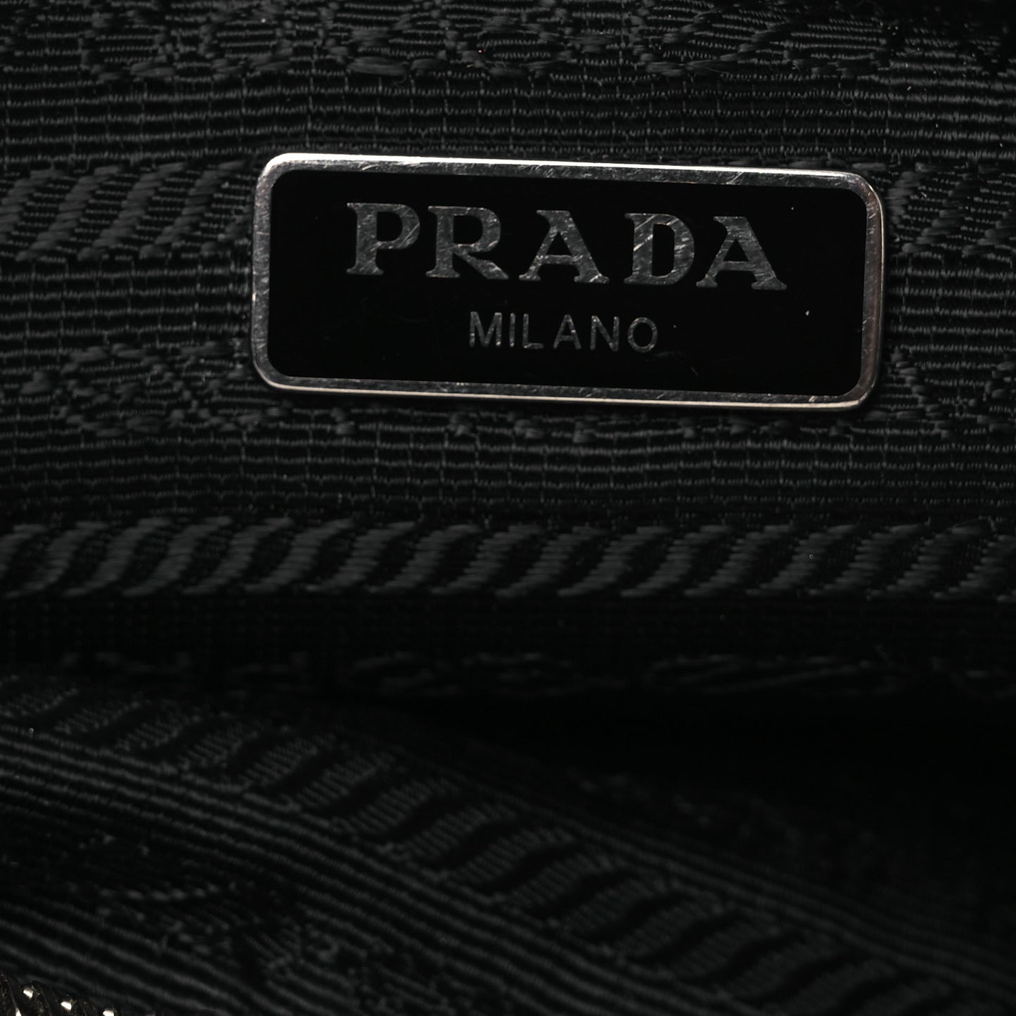 Tessuto Nylon Saffiano Re-Edition 2006 Shoulder Bag Black Black