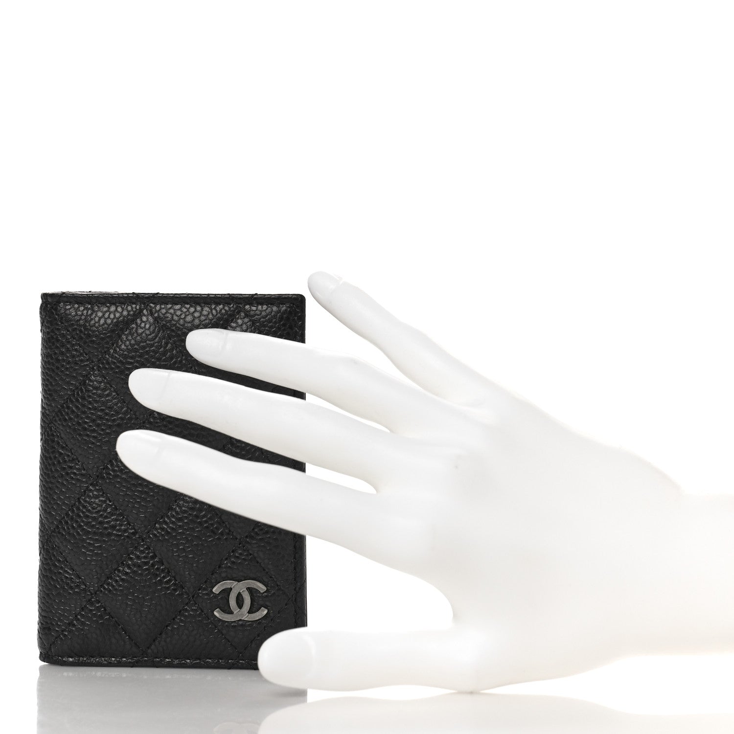 Chanel Caviar Quilted Card Holder Wallet Black 2 of 9