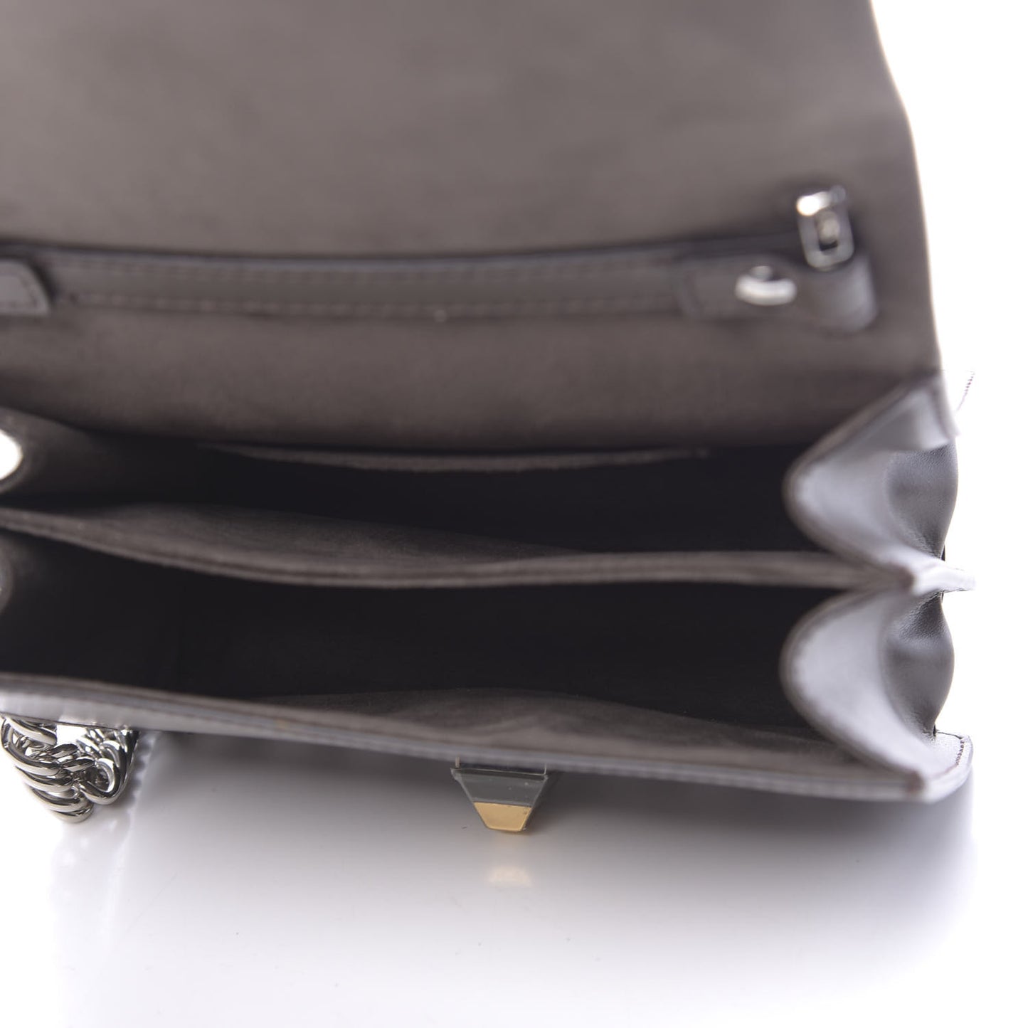 Vitello Liberty Lucido Catalan Mirror Hypnoteyes Studded Small Kan I Shoulder Bag Carbone Arancio Multicolor