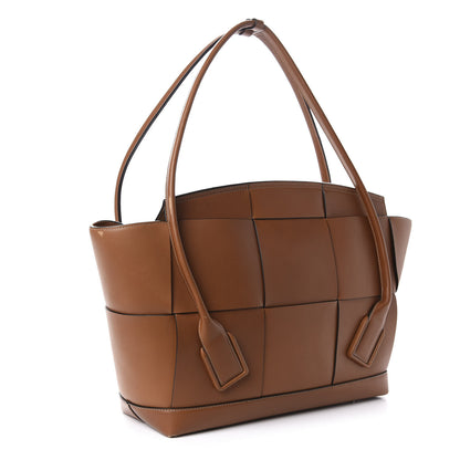 Bottega Veneta French Calfskin Maxi Intrecciato Large Arco Wood 3 of 14