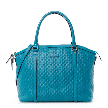 Gucci Soft Microguccissima Dome Satchel Deep Cobalt 1 of 13