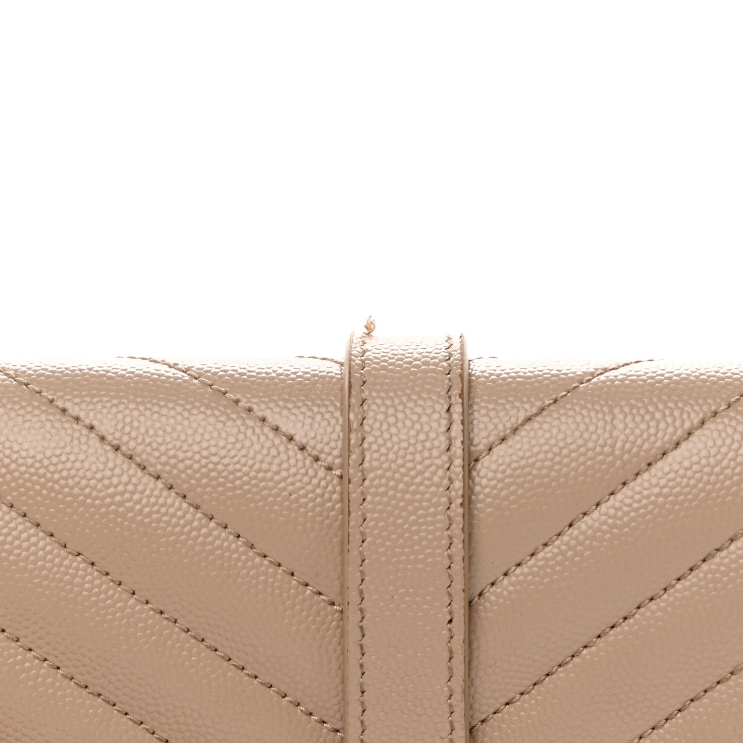Saint Laurent Grain De Poudre Mixed Matelasse Large Triquilt Monogram Satchel Dark Beige 22 of 25