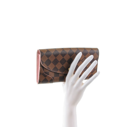 Louis Vuitton Damier Ebene Caissa Wallet Rose Ballerine 2 of 7