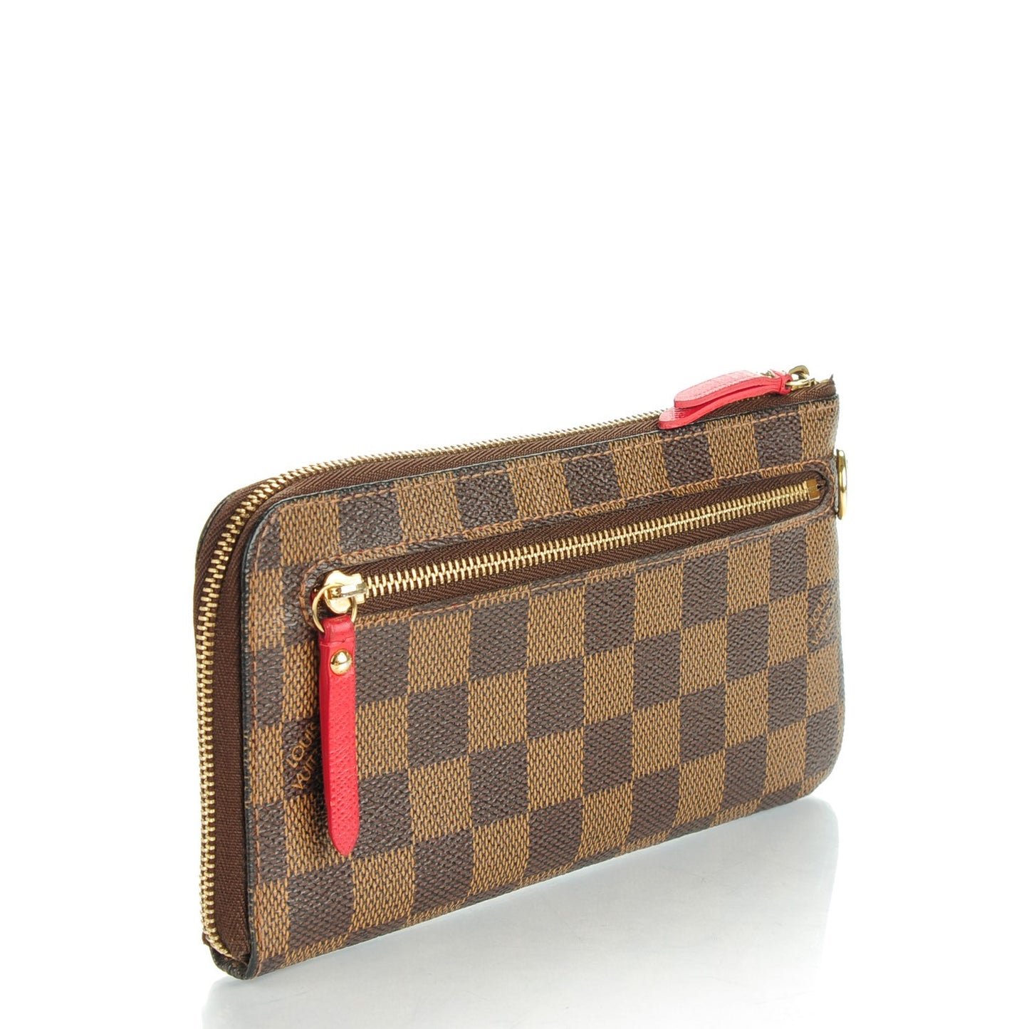 Damier Ebene Complice Trunks and Bags Wallet Red