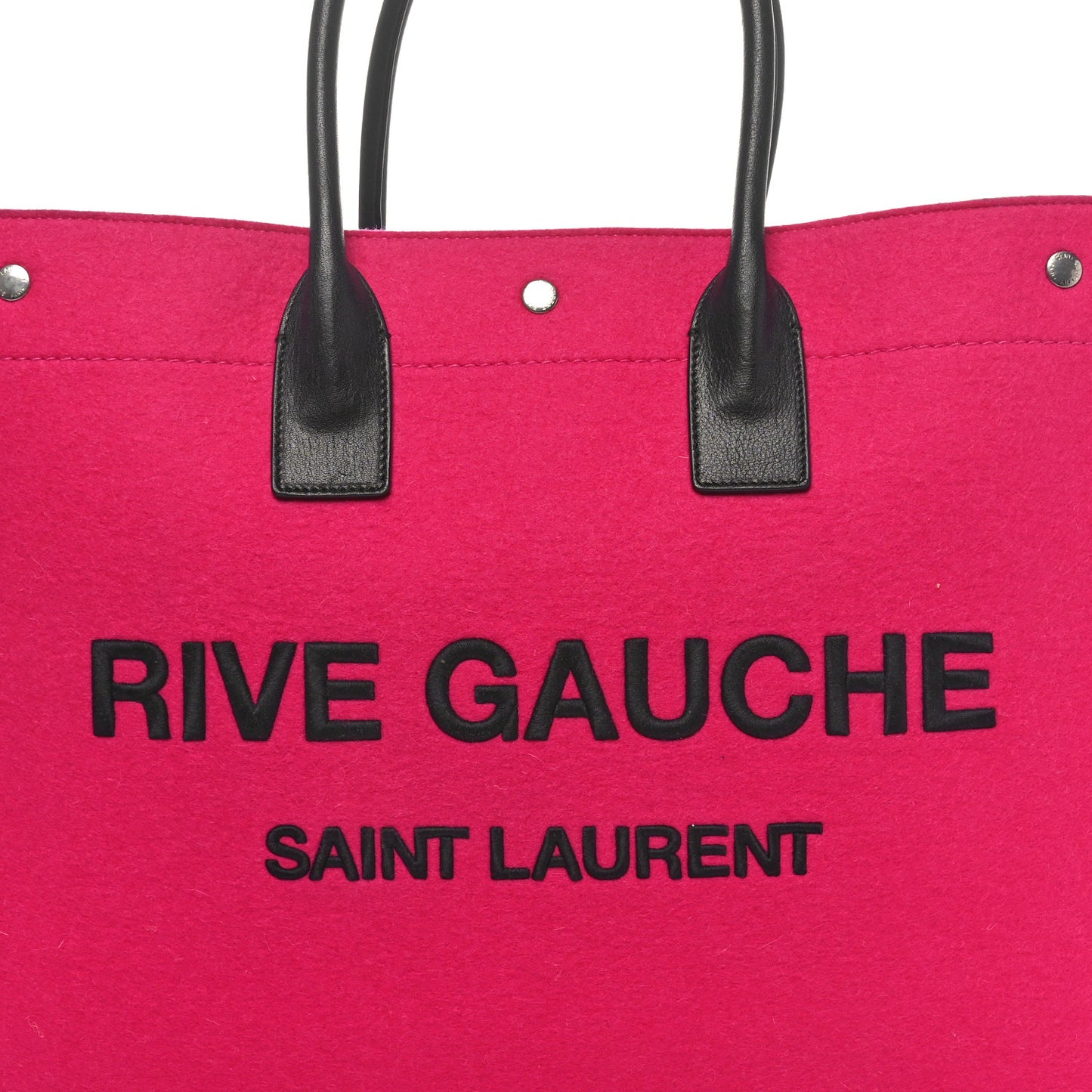Wool Rive Gauche Tote Fuchsia