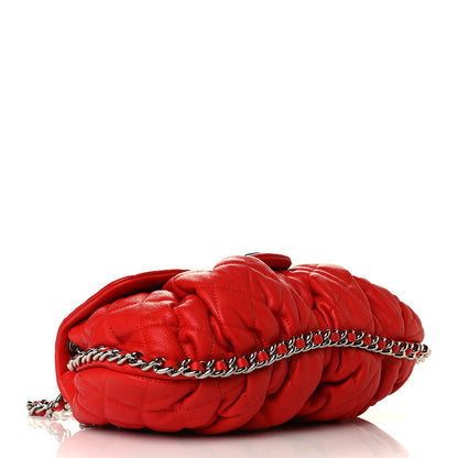 Chanel Washed Lambskin Medium Chain Around Messenger Red 3 of 6