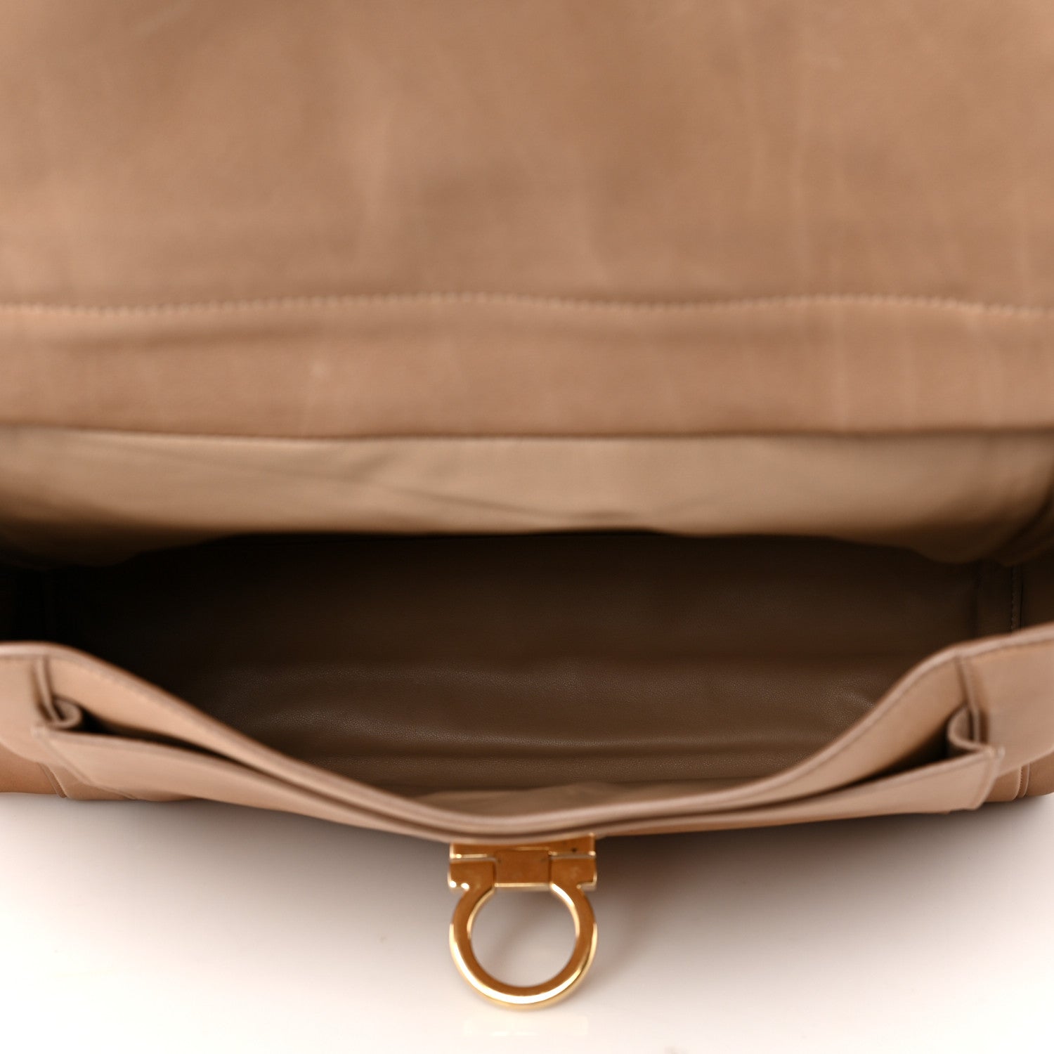 Salvatore Ferragamo Calfskin Suzanna Satchel Yuta 5 of 11