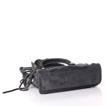 Balenciaga Baby Daim Suede Marble Hardware Mini City Grey 3 of 9