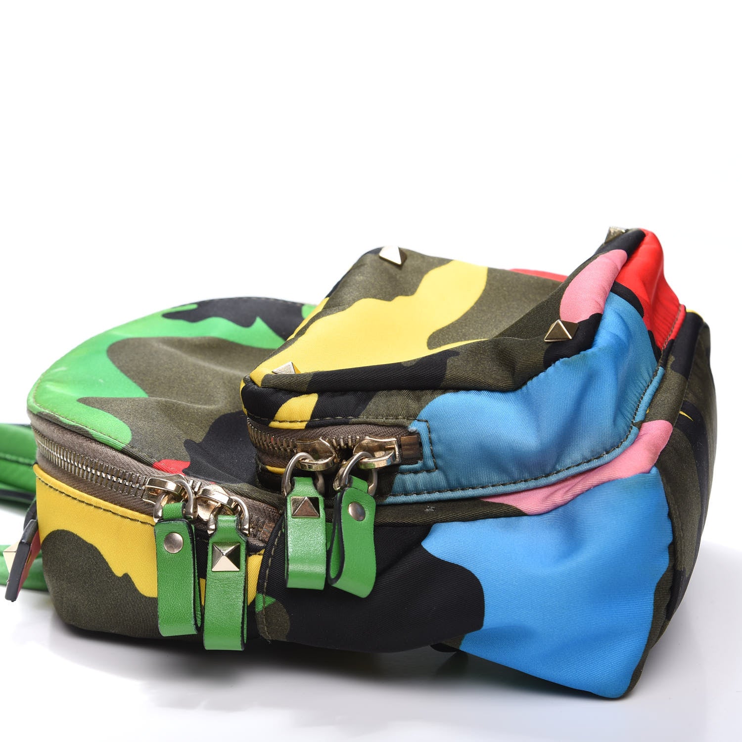 Valentino Garavani Nylon Mini Psychedelic Camouflage Rockstud Backpack Multicolor 3 of 13